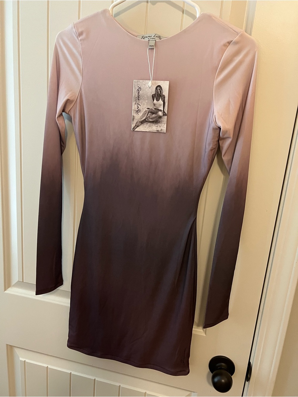NWT Ramona LaRue Paris Mini Dress Espresso Dip size xs/s